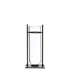 Support métal 1 tube verre ht 17.5 cm