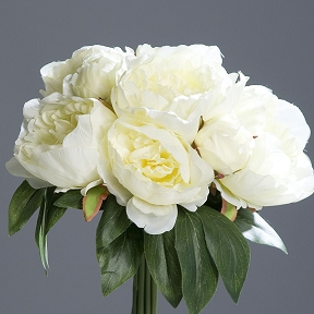 Bouquet Pivoine Creme 30cm