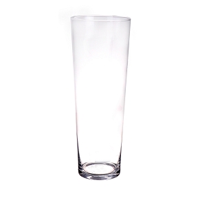 Vase verre conique ø15 ht 40cm