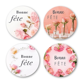 ETIQUETTES JESO QUATRO "BONNE FETE "