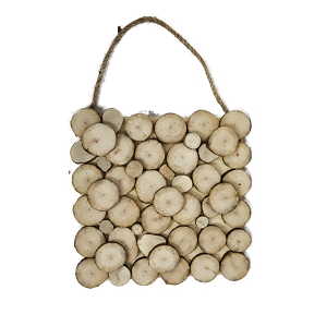 Tableau rondin bois 38 x 38