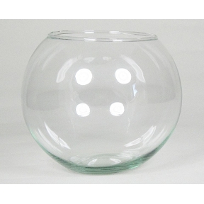 VASE VERRE BOULE Ø15 HT 12CM