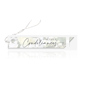 Cartes Jeso Angelo "Sinceres Condoleances"