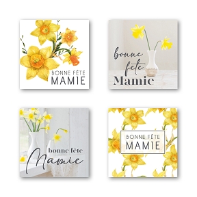 Etiquettes jeso quatro "bonne fête mamie "