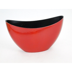 Coupe résine bateau rouge 24 x 10 ht 14cm