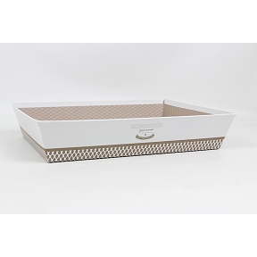 Coupe carton "les choses simples sont souvent les plus belles " 36 x 27 x 7 cm