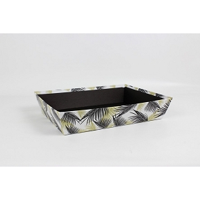 Coupe carton "feuillage" 36 x 27 ht 7cm