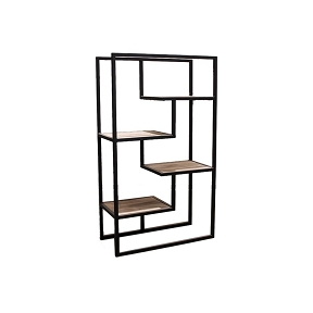 Etagère design métal et bois 70 x 32 ht 120cm