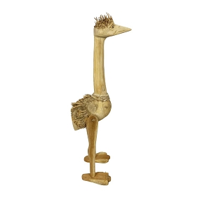 Autruche Teck 42 X 26 Ht 77cm
