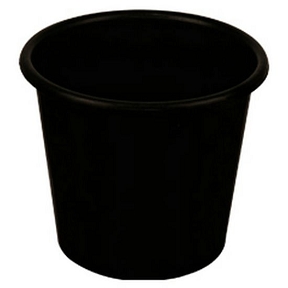 Seau plastique noir ø24.5 ht 20.5cm (5 l)