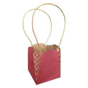 Sac dune rose 14 x 14 ht 16cm (x10)