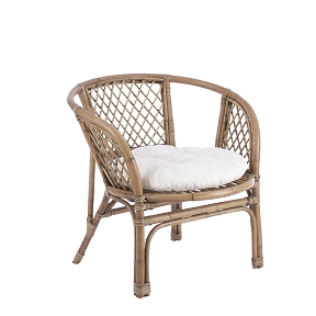 Fauteuil Bambou Avec Coussin 72 X 71ht 72cm