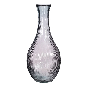 Bouteille Verre Rose Ø34 Ht 75cm