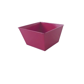 Coupe métal fuchsia 13.5 x 13.5 ht 8.5cm