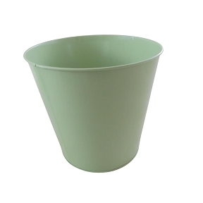 Pot zinc vert ø27 ht 25.5cm