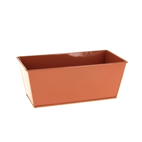Coupe métal orange 20 x 10.5 ht 8cm