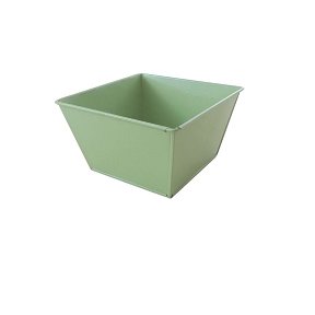 Coupe métal vert 13.5 x 13.5 ht 8.5cm