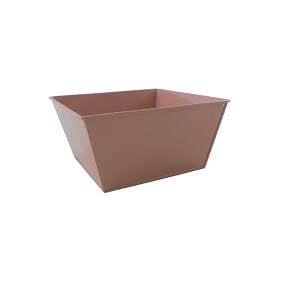 Coupe Metal Vieux Rose 15.5 X 15.5 Ht 8.5cm