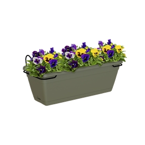 jardiniere venezia vert sec 50 x 19.5 ht 16.5cm + support