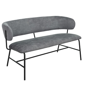 banc grazy gris 124x66 ht 69cm