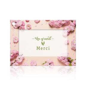 Cartes jeso fleur de fleur "un grand merci"