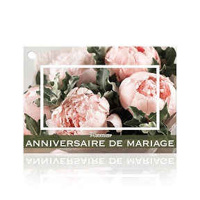 Cartes jeso brillant "heureux anniversaire de mariage"