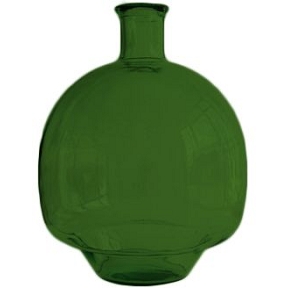 Vase verre vert olive ø34 ht 43.5cm