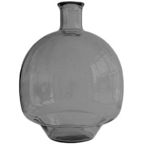 Vase verre gris quartz ø34 ht 43.5cm