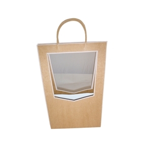 Sac medaillon naturel 30 x 16 ht 50cm (x5)