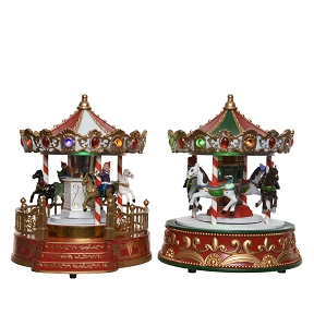 Carrousel lumineux musical ø19 ht 21.5cm