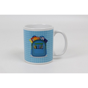 Mug cartable ø8 ht 9.5cm