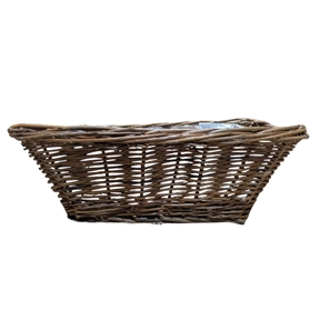 Panier osier brut 30 x 30 ht 12cm