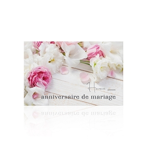 Cartes jeso romantico "heureux anniversaire de mariage" x10