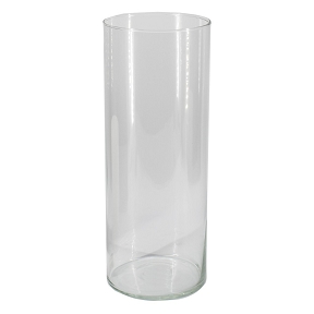 Vase verre cylindre ø15 ht 40cm