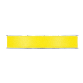 Ruban satin mat jaune 15mm x 15m