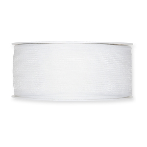 Ruban tissu ajouré blanc 40mm x 20m