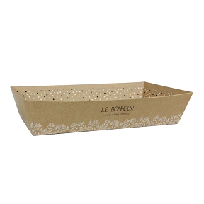 Coupe carton "le bonheur tout simplement" 33 x 20 ht 7cm