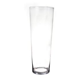 Vase verre conique ø 16 ht 40cm