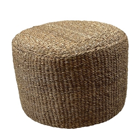 Pouf seagrass tresse ø57 ht 37cm