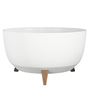 Coupe plastique doppio blanc ø47 ht 22cm