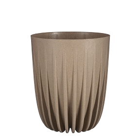 Pot plastique lungo taupe ø25 ht 30cm