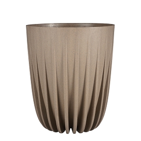 Pot plastique lungo taupe ø30 ht 36cm