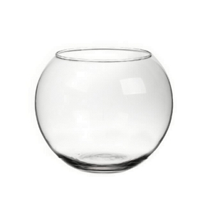 Vase boule verre ø19 ht 16.5cm