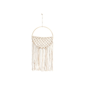 Déco murale macrame Ø19cm ht 42-52cm