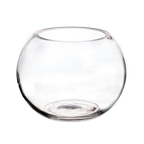 Vase verre boule ø8 ht 7cm