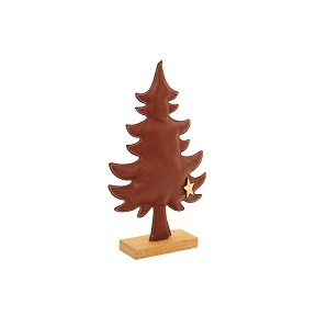 Sapin simili cuir Brun Ht 36.5cm