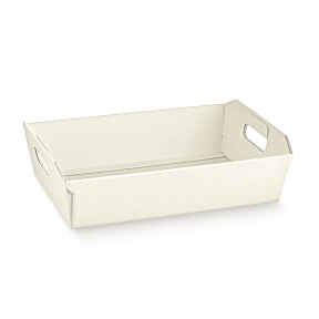 Coupe carton matelassé blanc 31 x 22 ht 9cm