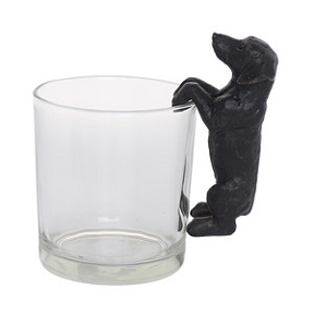 Chien Marque Verre 9 cm