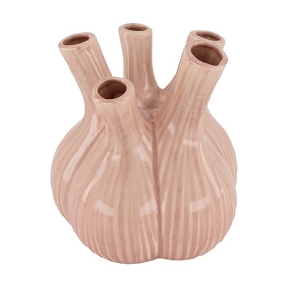 Vase Ceramique Rose 17 X 17 Ht 20cm