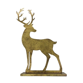 Cerf Metal Or 54 X 15.5 Ht 76cm